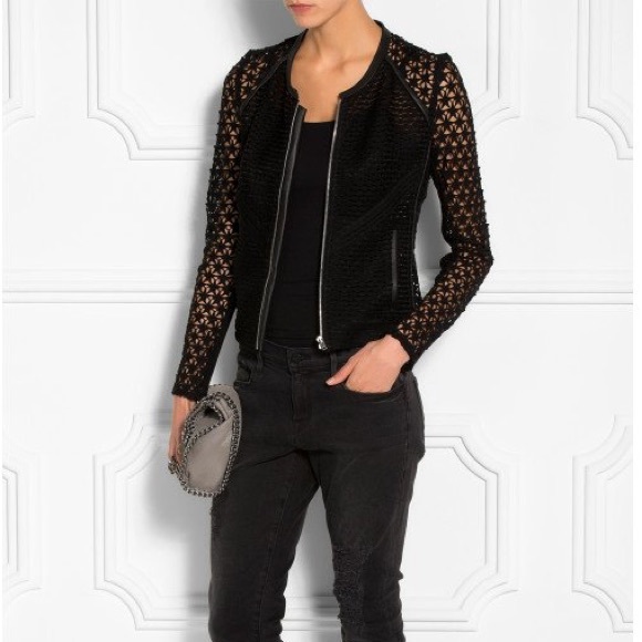 Iro Black Lewison Cutout Star Jacket - Picture 2 of 16